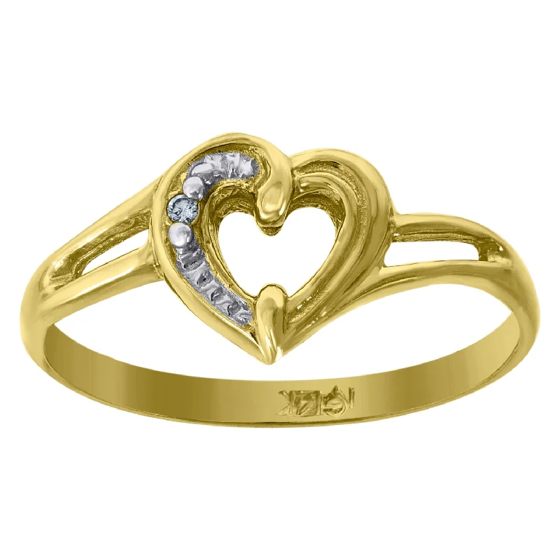 Rhinestone - Embellished Fashion Rings in Silver - Tone Metal for a Glamorous TouchKeene Jewelers 14kt Gold Womens Two-tone CZ Heart SZ7 Ring Band Rhinestone - Embellished Fashion Rings in Silver - Tone Metal for a Glamorous TouchKeene Jewelers 14kt Gold Womens Two-tone CZ Heart SZ7 Ring Band